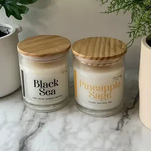 Black Sea/ pineapple sage candle duo