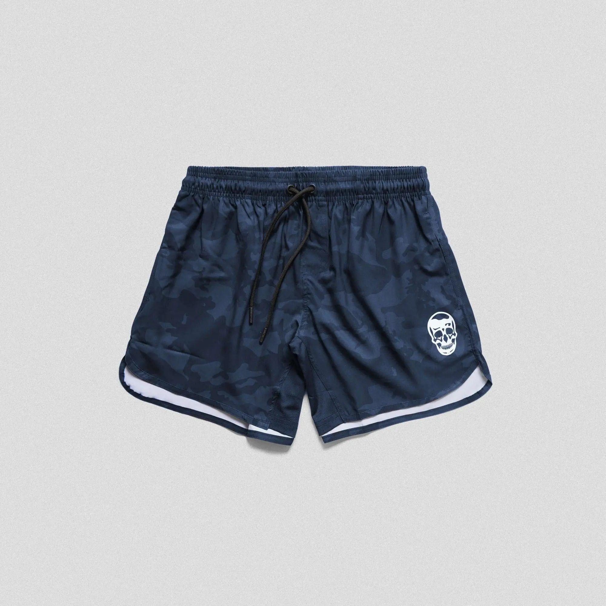 Gymreapers Wave Camo Training Shorts for Men - Lightweight & Flexible for Summer Workouts
