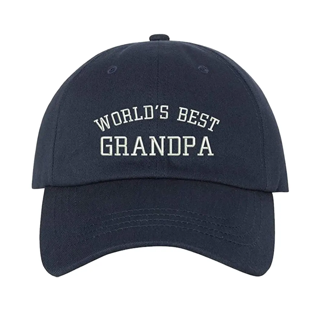 Worlds Best Grandpa Baseball Hat | Grandpa Baseball Cap | Gift for Grandpa | Grandpa Hat