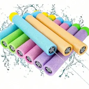 4/6Pcs Foam Water Blasters, Long Range Leakproof Creative Water Guns, Colorful Pull Out Design, Suitable For Summer Pool, Beach Party Fun, Family And Friends Outdoor Interactive Games, Random Color, 1pc