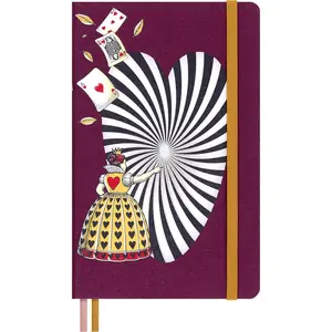 Moleskine Limited Edition Alice’s Adventures in Wonderland Queen of Hearts Notebook, Plain/Blank Pages, 176 Pages