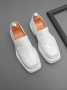 Men's Fashionable Plain Color Loafers, Casual Comfortable Slip-on Shoes for Daily Wear, Business Style Shoes for Party, Daily Clothing Decor