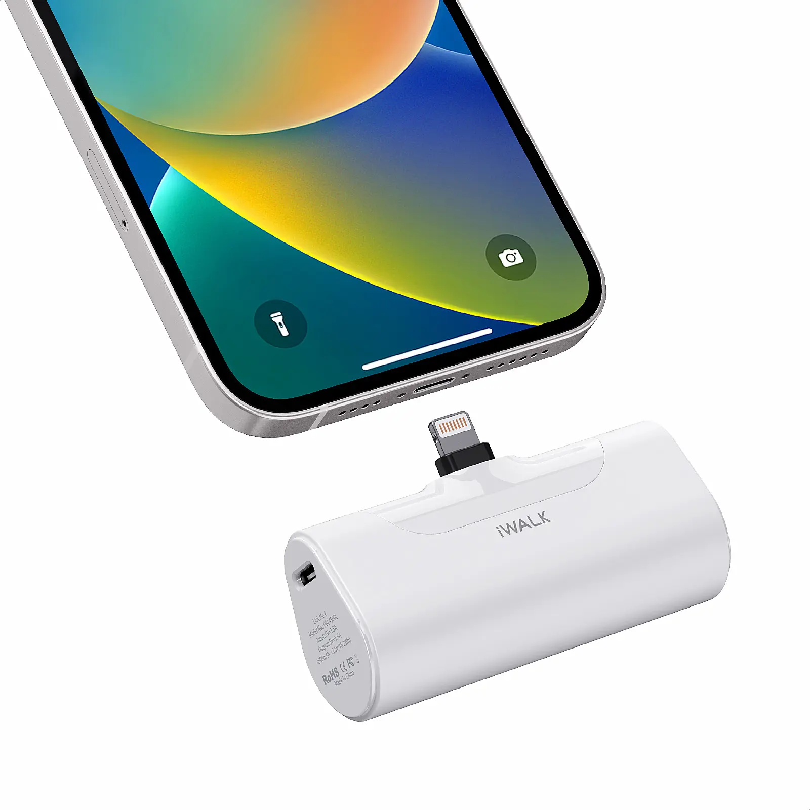 iWALK Small Portable Charger 4500mAh Ultra Compact Power Bank Cute Battery Pack Compatible with iPhone 14/14 Pro Max/13/13 Pro and Black Portable Charger Portable Charger Portable Phone Charger  Cable USB Smartphone  Cord Accessories cordless phonecharger