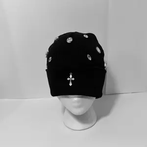 Gems with cross beanie