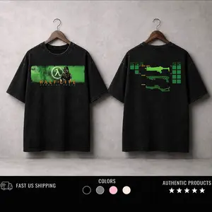 Half-Life: Opposing Force Valve Tee – Retro Y2K FPS Shooter Video Game T-Shirt,Apparel Classic RPG graphic shirt Top Casual Cotton Tee Casual