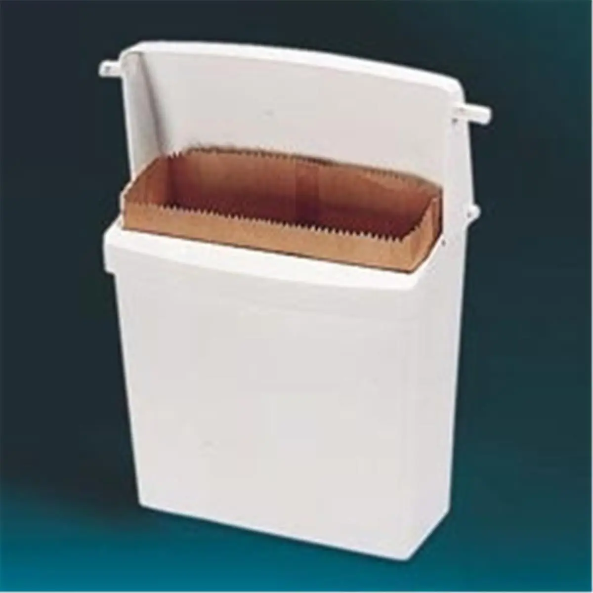 Plastic 212 MAIN Wall-Mount Sanitary Napkin Receptacle - Rubbermaid RCP 6140 WHI Compact Odor-Proof Removable Model with Disposal Function, Includes Liners and 5 Bags
