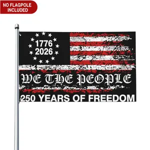 250 Years Of Freedom America Flag |   1776 Flags 250Th Anniversary Banner for Indoor Outdoor Lawn Yard Garden Street Decorations, Polyester Material