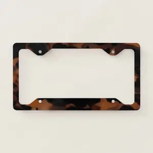 Tortoiseshell Seamless Pattern, Chic TortoiseShell License Plate Frame