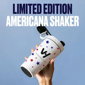 Limited Edition: Americana Stainless Steel Shaker Bottle - 20oz Leakproof BPA-Free Insulated Lid Hydration Tumbler, Portable Sports Gym Sport Water Bottle with Mixing Ball for Protein Smoothies, Coffee