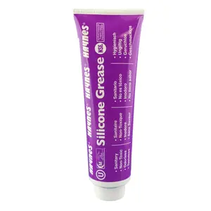 Silicone Grease, Food Grade Sanitary Lubricant, Machine Lube, Prevent Valves and O-Rings from Sticking, 1-4oz Tube Silicone Grease HAYSG 4OZ TUBE Clear, 4-oz
