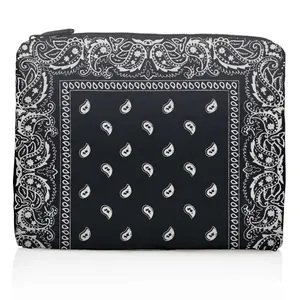 Convertible Crossbody Bag - Black Bandana Print