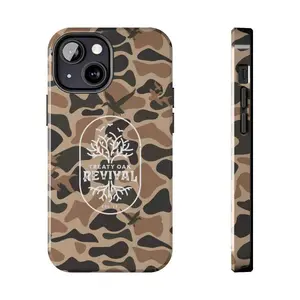 Treaty Oak Revival Camouflage Phone Case, Ol School Waterfowl Camo Aesthetic For IPhone 16 15 14 13 12 11 X 8 Plus, Durable, Hunting Gifts