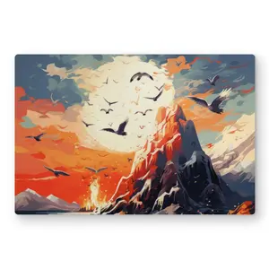 Conscious Sales C1MP1218FBW9UN 12 x 18 in. Towards Danger - White Metal Print Wall Art for Home Decor - Art