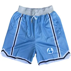 Fantastic Four Men's Shorts - Loose-Fitting Breathable Stretchy Drawstring Basketball Shorts for Fitness Gym Wear