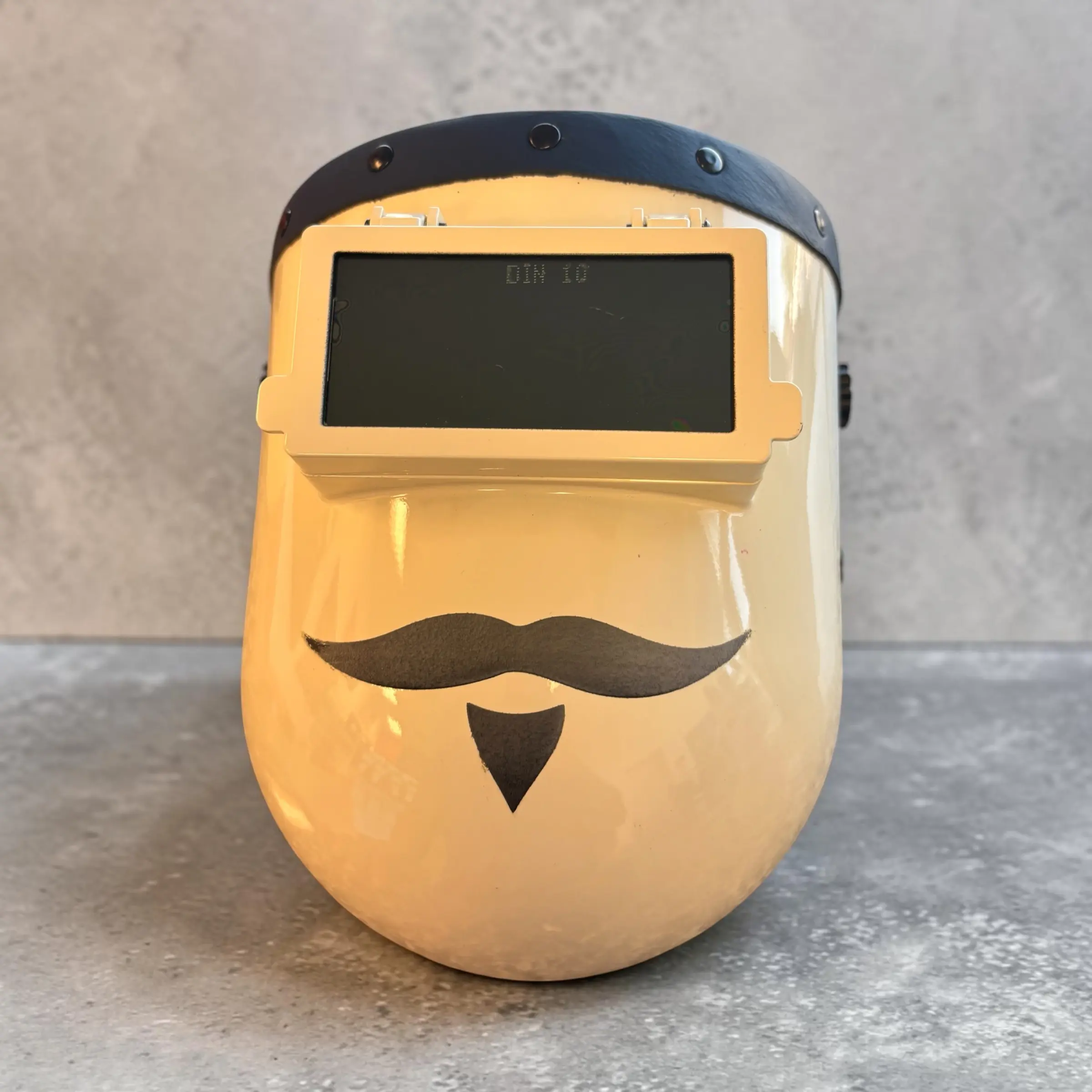 Mustache Engraved Sugarscoop Welding Helmet