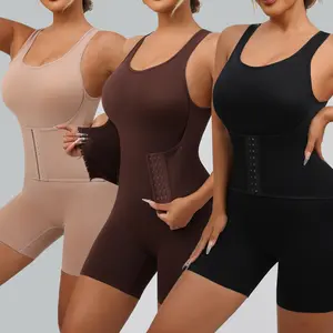 "Plus Size Shapewear Bodysuit for Women, Tummy Control & Butt Lifting, Waist Sculpting Body Shaper, Boyshorts One-Piece with Bust Support