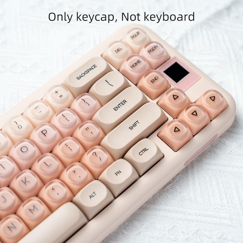Liquid Foundation Key Cap, MOA Height, Matte Feel, PBT+PC, Cute Ball Hat, Compatible with 6.25U Space 61 64 68 75 81 87 98 99 100 104, for Wireless Creamy Keyboard