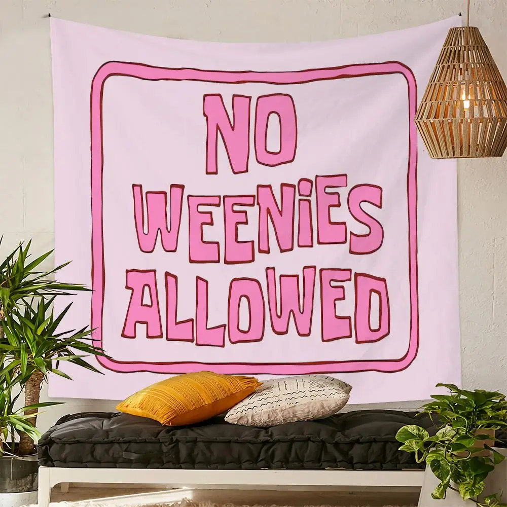 Decorative Letter Print Tapestry, Summer Modern Hanging Blanket, Wall Art Poster for Home Bedroom Living Room