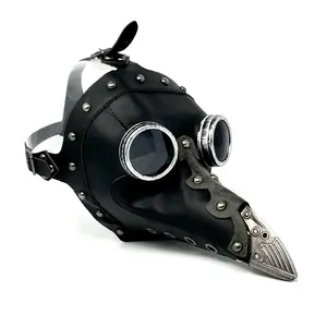 Steampunk Plague Doctor Costume Mask, Long Nose Masquerade Party Halloween Ball Masks