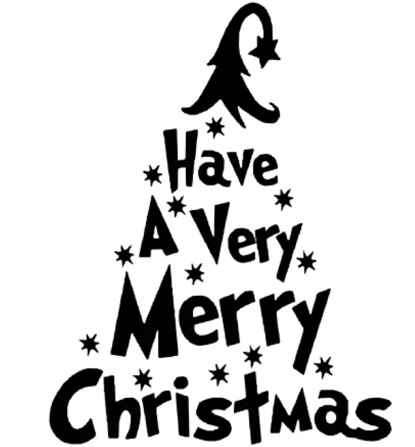 Have A Very Merry Christmas Vinyl Decal/Sticker, Permanent Vinyl, For Windows, Mirrors, Cups, Cars, Any Smooth, Shiny Surface, Decoration