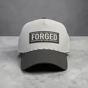 Forged by God Premium Rope Hat – Faith • Family • Fitness • Freedom