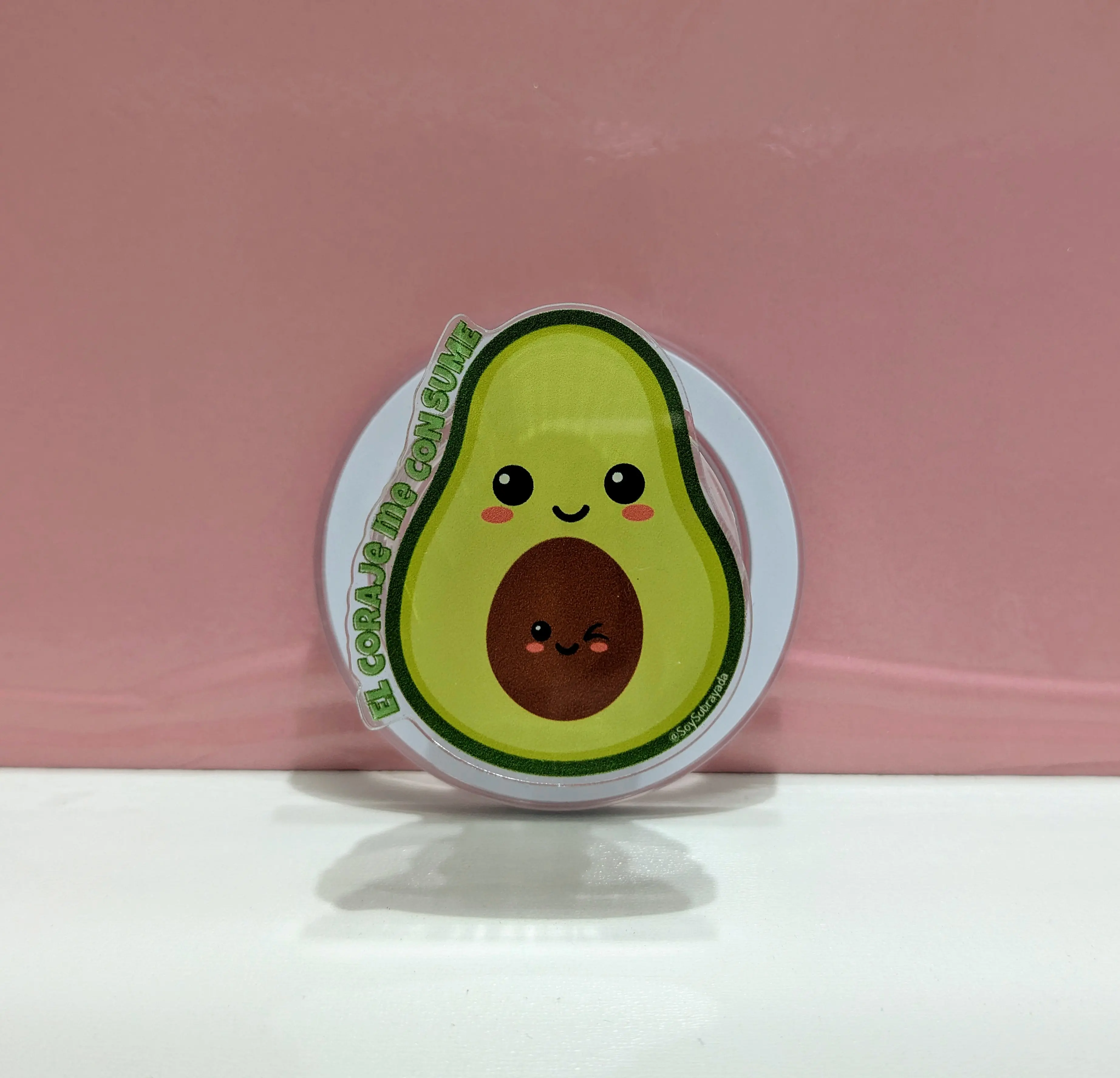 Grip Magnético para Celular – Aguacate "El Coraje Me Consume" | PopSocket Alternative