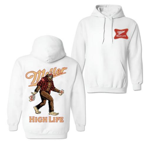 Bigfoot Miler High Life 2 Sides T-Shirt & Hoodie & Sweatshirt, Graphic Printed Unisex Classic Comfort Cotton T-Shirt Menswear Sweatshirt