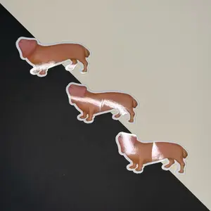 Wiener Dog Sticker - Humorous Gag Gift Sticker with Waterproof Design, Durable and Eye-Catching for Collectors