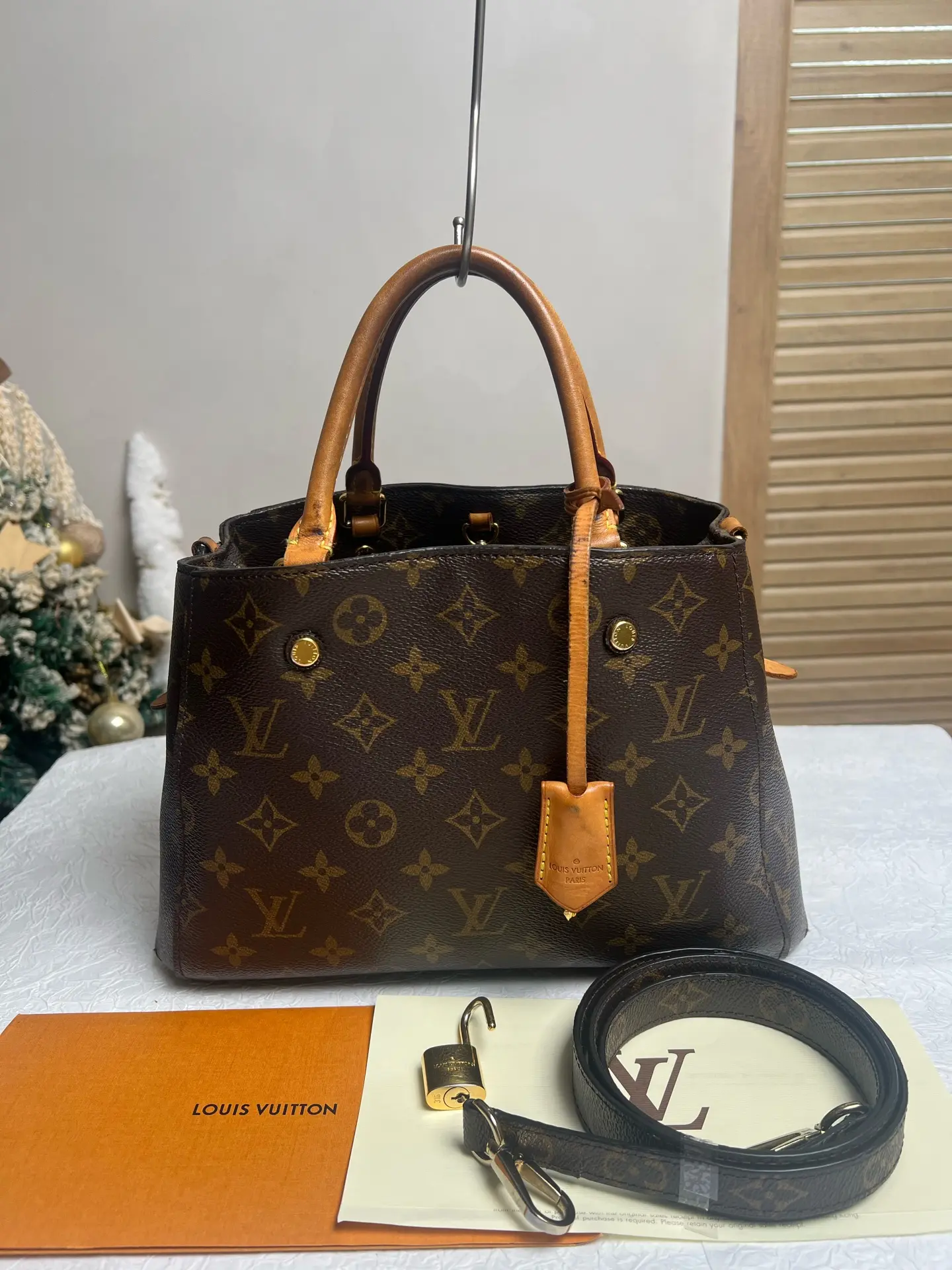 Pre-owned Louis Vuitton Monogram Montaigne BB Corssbody Bag CC0003