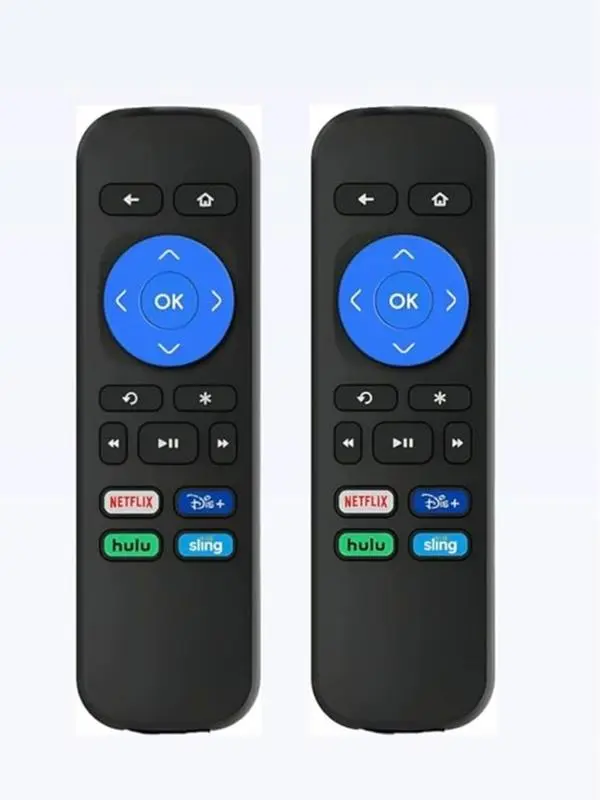 Besia (2 Pack) Wireless Replacement Remote for Streaming Devices – Compatible with Roku Box, Express, Premiere, Player, 1/2/3/4; Not for Roku Stick or TV, Wireless Remote