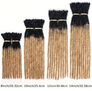 10 Strands/pack 0.16inchNo import chargesThickness,100% Human Hair Dreadlock Crochet HairExtensions For Man Or Women, can Be Dyed AndTwisted #T1B27