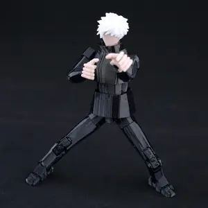 9L 3D Jujutsu Kaisen  Figure Titan 13 Anime Gojo Black Outfit Model Lucky 13 Model Dummy 13 Anime Multi-Jointed Poseable Toys