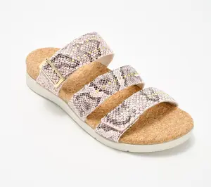 Revitalign Orthotic Triple Band Slide Sandals - Spring