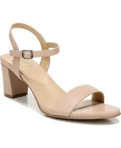 Naturalizer Bristol Ankle Strap Sandals Barely Nude Faux Leather 6.5M