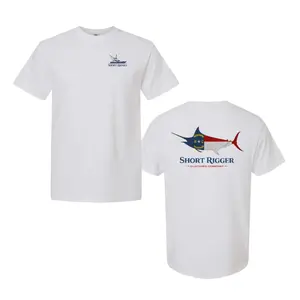 North Carolina Flag Marlin T-Shirt – Men’s NC State Pride Fishing Graphic Tee, Short Rigger Coastal Shirt for Anglers