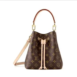 Pre-owned Louis Vuitton vcoated canvas Bucket bags Noe BB in Monogram Canvas