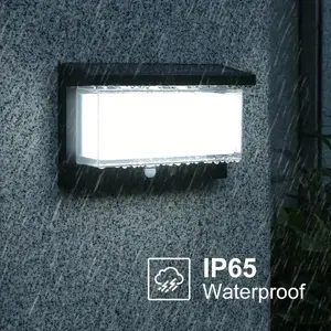 Solar Outdoor Light with Motion Sensor, Solar Security Lamp with 3 Lighting Modes, Ideal for Garden, Fence, Yard, Deck Wall Lights