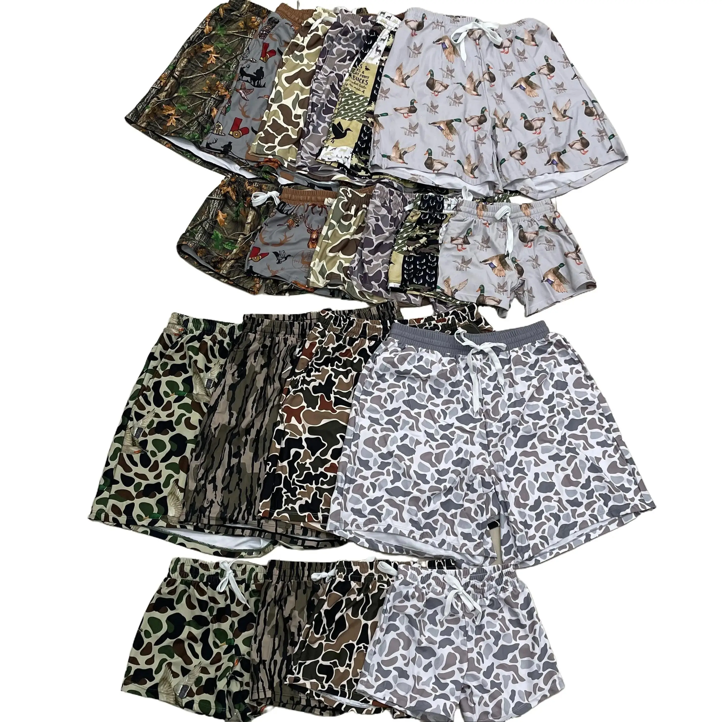 Adult men beach wear summer camo bottom Sports Shorts Resort Shorts