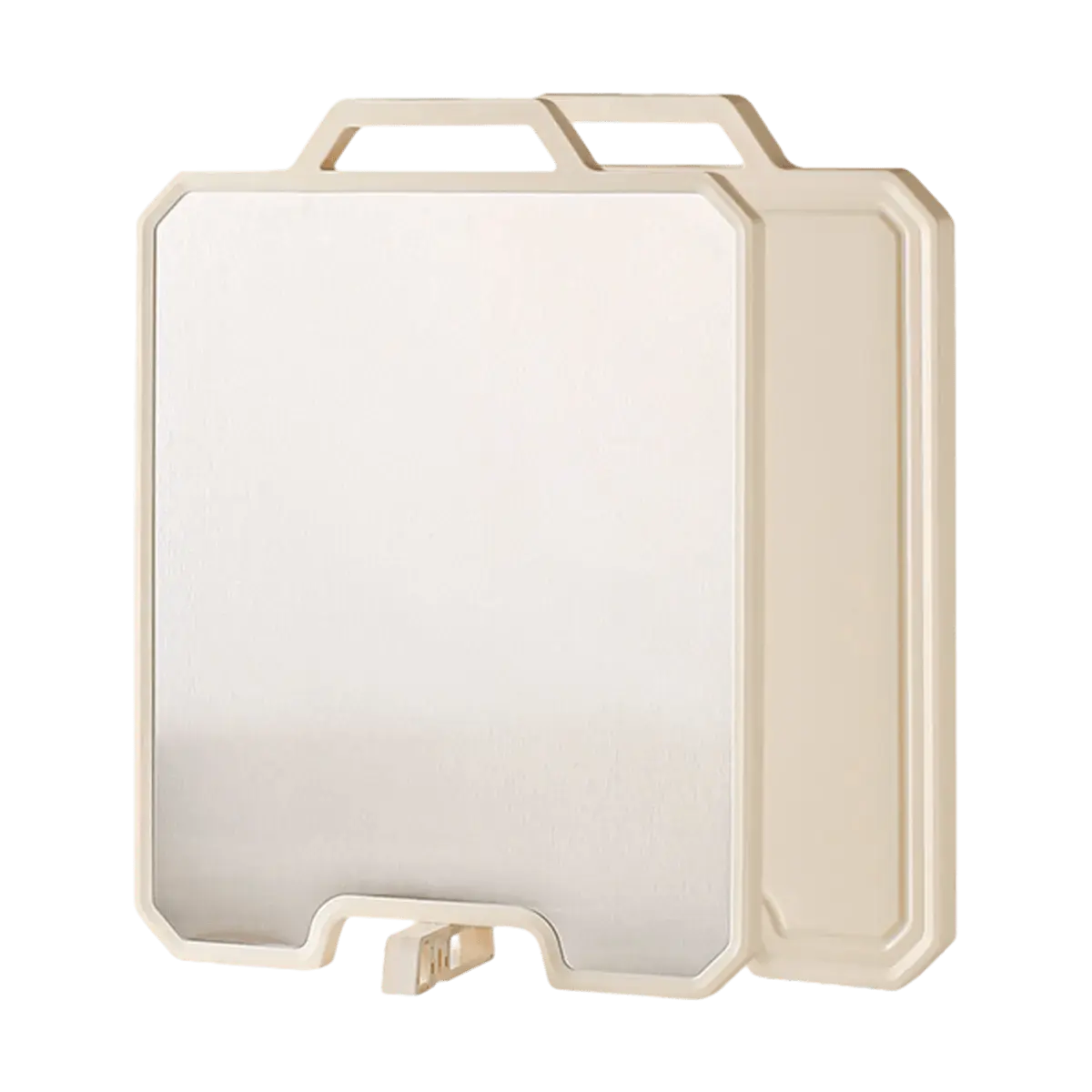 KAWASIMAYA Stainless Steel Rectangle Chopping Board - Double-Sided, Antimicrobial, Mold-Resistant, Self-Sanitizing for Food Prep, Dicing, 39.6x30.4cm