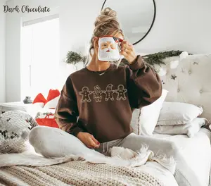 Gingerbread Sweatshirt, Christmas Gingerbread Cookies, Holiday Baking, Christmas Cookie Baking, Gingerbread Sweater, Cute Holiday Crewneck