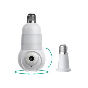Luna Light Bulb Security Cam -2K 2.4GHz/5GHz WiFi, Indoor Outdoor Surveillance Monitoring Camera for Home, 360° Pan/Tilt, Color Night Vision, Built-In LED & Spotlight, Easy Installation (2025 Upgrade)