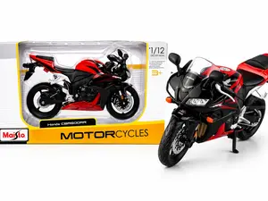Maisto Honda CBR600RR 1:12 Diecast Motorcycle Model Red Black Collectible