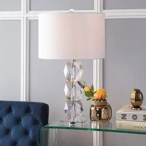JONATHAN Y Sofia Crystal LED Table Lamp , for bedroom, living room, foyer, hallways, dining room, dorms