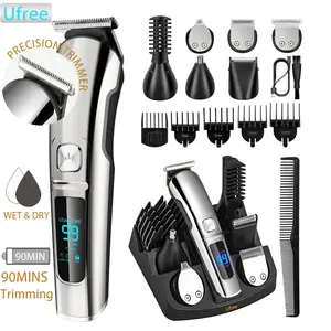 Ufree Beard Trimmer for Men Waterproof Electric Razor with 5 Guide Combs for Nose Body Face Mustache Cordless Hair Clippers Shavers Grooming Kit Gifts for Men Husband Father shaver for men shaver for women