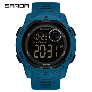 Tactical Digital with Compass Watch,50M Waterproof Pedometer, Digital Altimeter Watch for Outdoor Hiking/Climbing, Men's Watches, Outdoor Watch