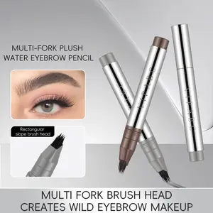 Multi-pronged Plush Eyebrow Pencil Long-lasting Waterproof Smudge-proof Creates Natural-looking Defined Brows Also Usable As Hairline Pen