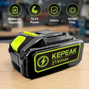 High-Capacity 21V Max 13Ah Rechargeable Lithium Battery Pack | Premium Replacement Battery for 21V Cordless Power Tools