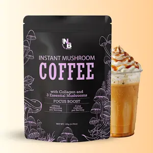 Focus Mushroom Coffee Drink with Collagen – Dynamine, Ashwagandha & Adaptogenic Mushrooms | Gluten-Free & Non-GMO