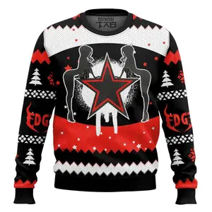 It’s Easy Bein’ Sleazy Edge WWE Ugly Sweater Retro Trendy Ugly Sweater, Sweater Lover Gift For Dad Gift For Mom Outfit For Family Holiday