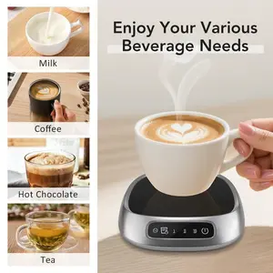 Smart Mug Warmer Heater, Touchscreen Control, Multiple Temperature Settings, Ideal for Milk Coffee Tea, Desktop Essential
